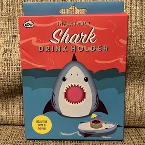 Inflatable Shark Pool Drink Holder